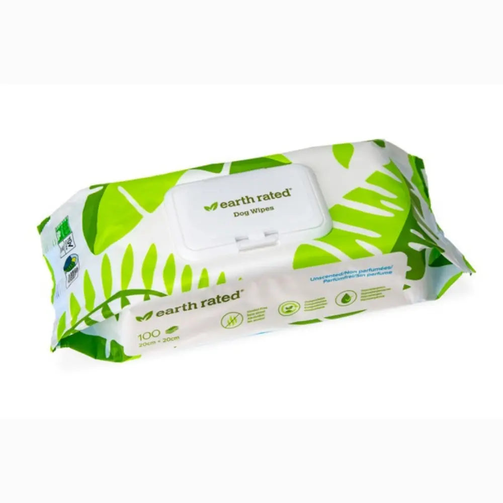 Toallitas Higienicas Compostables Earth Rated Sin Perfume 100Udes EARTH RATED Mascotas-Ávila