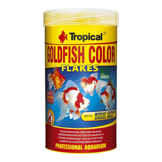 Tropical Goldfish Color Flakes Comida para Peces de Agua Fría TROPICAL Mascotas-Ávila