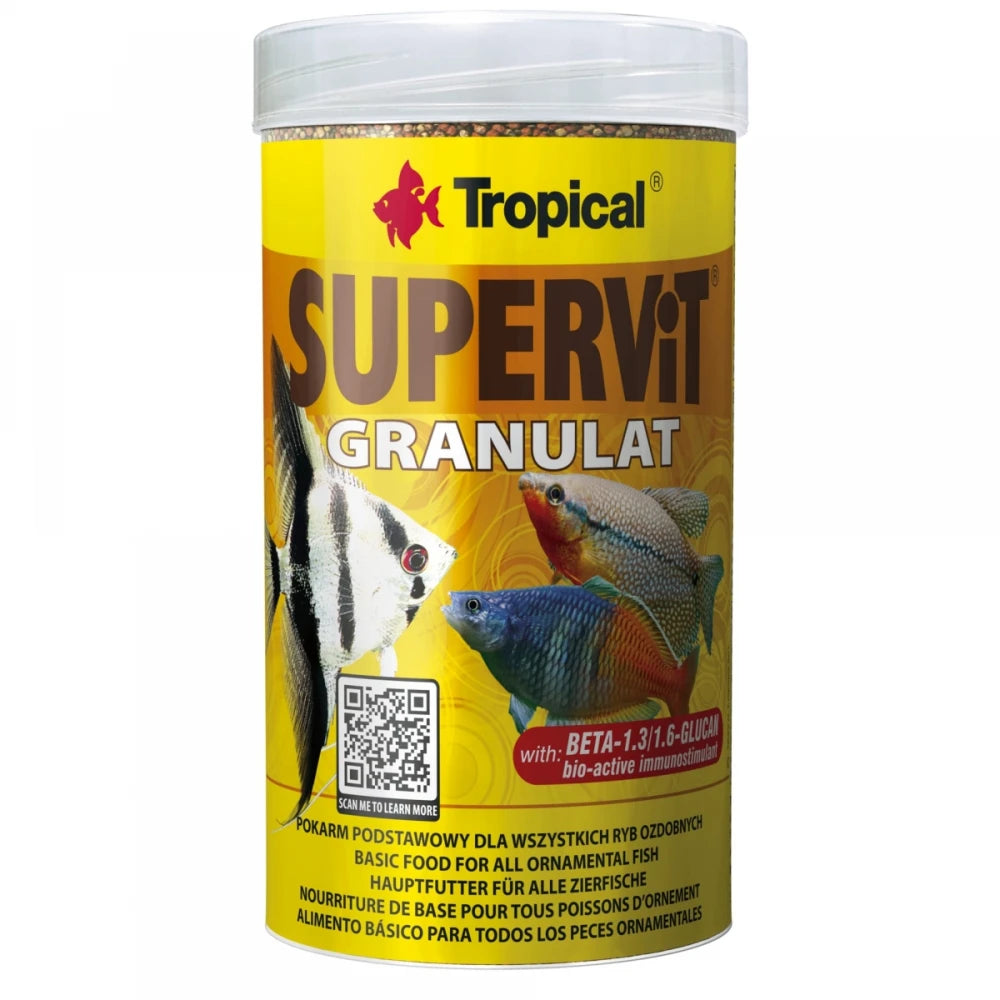 Tropical Supervit Granulado Comida de Alta Calidad para Peces TROPICAL Mascotas-Ávila