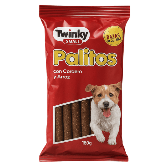 Twinky Palitos de Cordero y Arroz 160 g Snack para Perros SANDIMAS Mascotas-Ávila