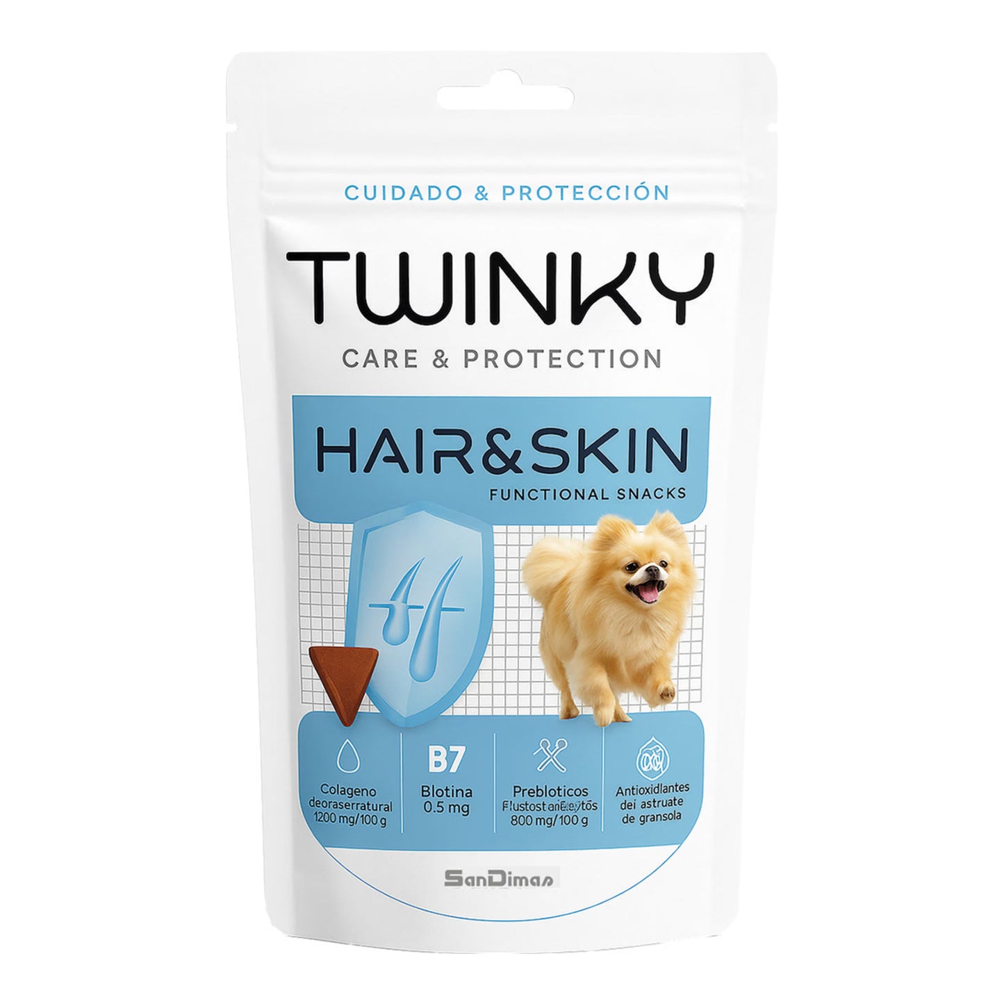 Twinky Snack Funcional Hair & Skin 100 g para Perros TWINKY Mascotas-Ávila