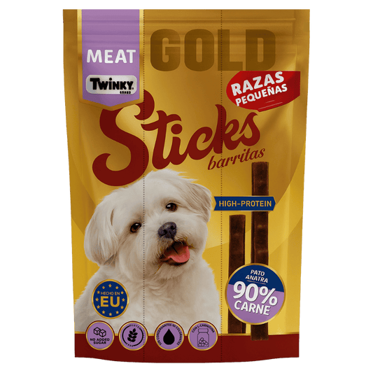 Twinky Sticks Barritas de Pato 3x12 g Snack Alto en Proteina para Perros TWINKY Mascotas-Ávila