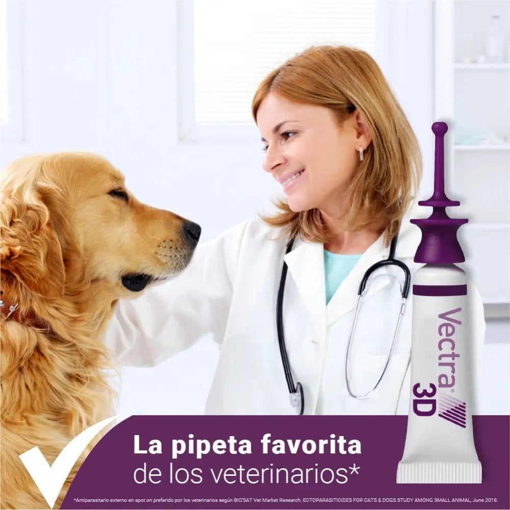 Vectra 3D Pipetas Antiparasitarias para Perros Pack 3 uds VECTRA Mascotas-Ávila