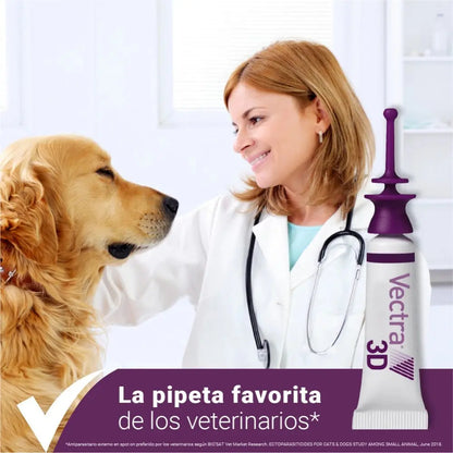Vectra 3D Pipetas Antiparasitarias para Perros Pack 3 uds VECTRA Mascotas-Ávila