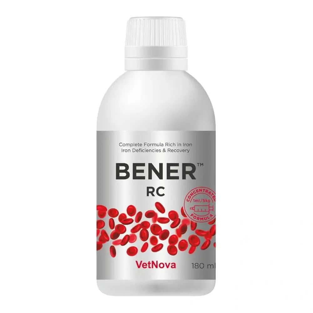 VetNova Bener RC Suplemento Oral Multivitamínimo para Perros y Gatos | Manejo de Déficit de Hierro VETNOVA Mascotas-Ávila