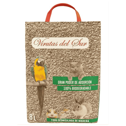 Virutas del Sur Pellets Madera Desmigajado 8L CAMANATURAL Mascotas-Ávila