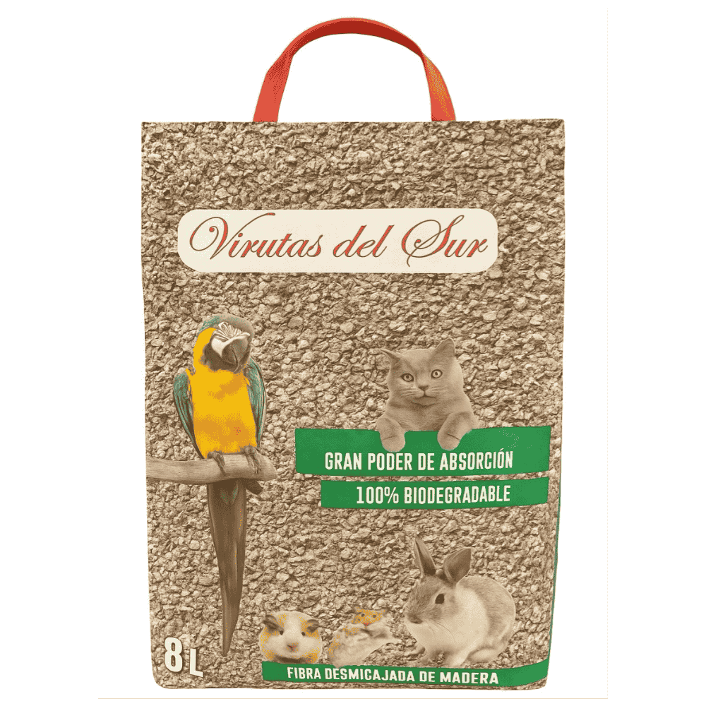Virutas del Sur Pellets Madera Desmigajado 8L CAMANATURAL Mascotas-Ávila