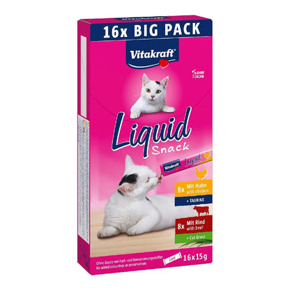 Vitakraft Liquid Snack para Gatos Multipack 16x15 g VITAKRAFT Mascotas-Ávila