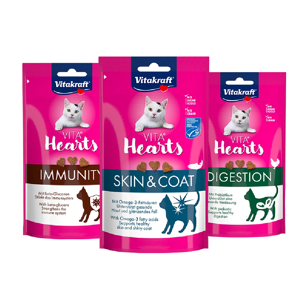 Vitakraft Vita Hearts 40 g Snack Funcional para Gatos VITAKRAFT Mascotas-Ávila