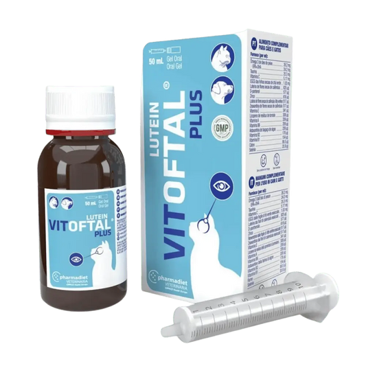 Vitoftal Lutein 50 ml Suplemento en Gel para Mejorar la Salud Ocular PHARMADIET Mascotas-Ávila