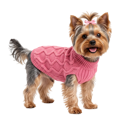 Welova Jersey de Punto Rombos para Perros WELOVA Mascotas-Ávila