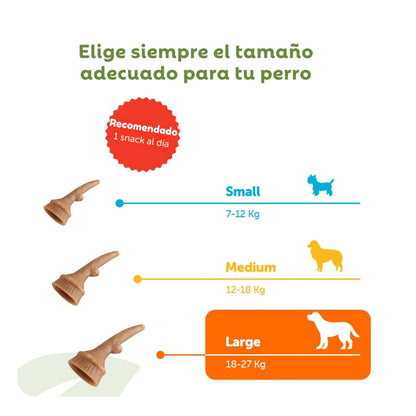 Whimzees Asta Occupy Antler L Bolsa 360 g - 6 uds WHIMZEES Mascotas-Ávila