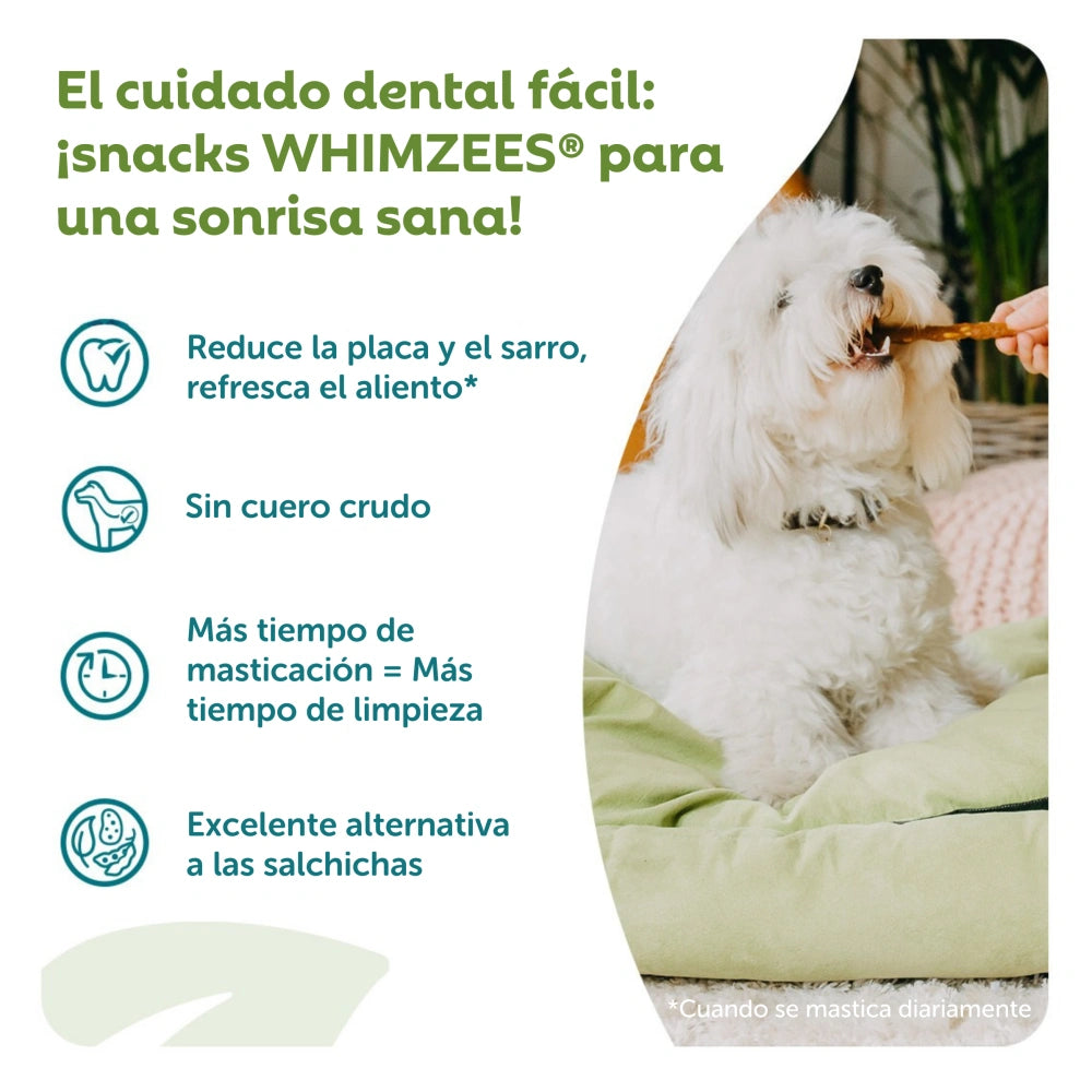 Whimzees Barritas Vegetarianas "S" Bolsa 28 uds WHIMZEES Mascotas-Ávila