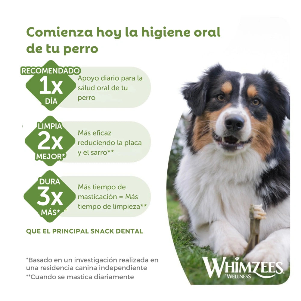 Whimzees Barritas Vegetarianas "S" Bolsa 28 uds WHIMZEES Mascotas-Ávila