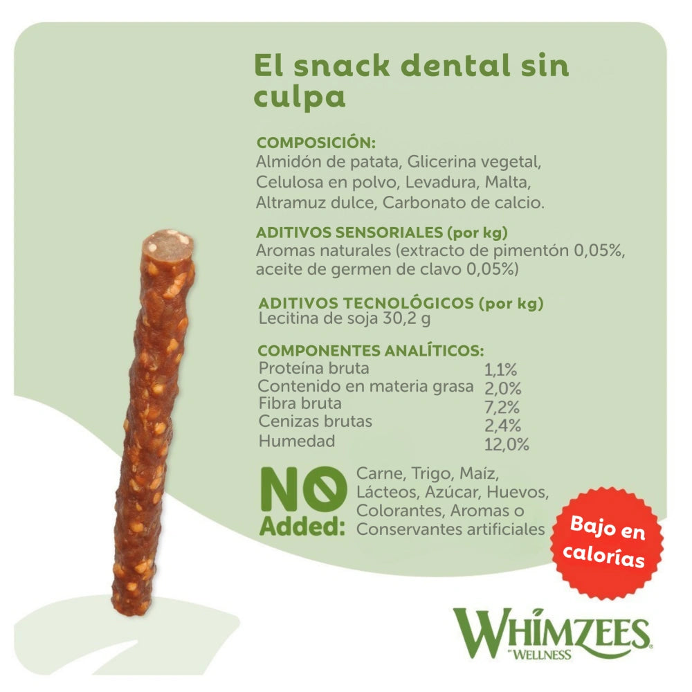 Whimzees Barritas Vegetarianas "S" Bolsa 28 uds WHIMZEES Mascotas-Ávila