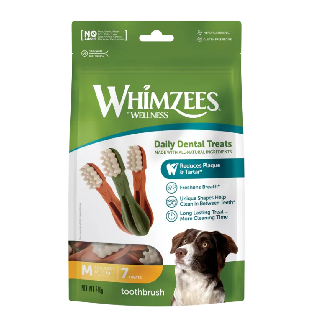 Whimzees Cepillo M Week Bolsa 7 uds WHIMZEES Mascotas-Ávila