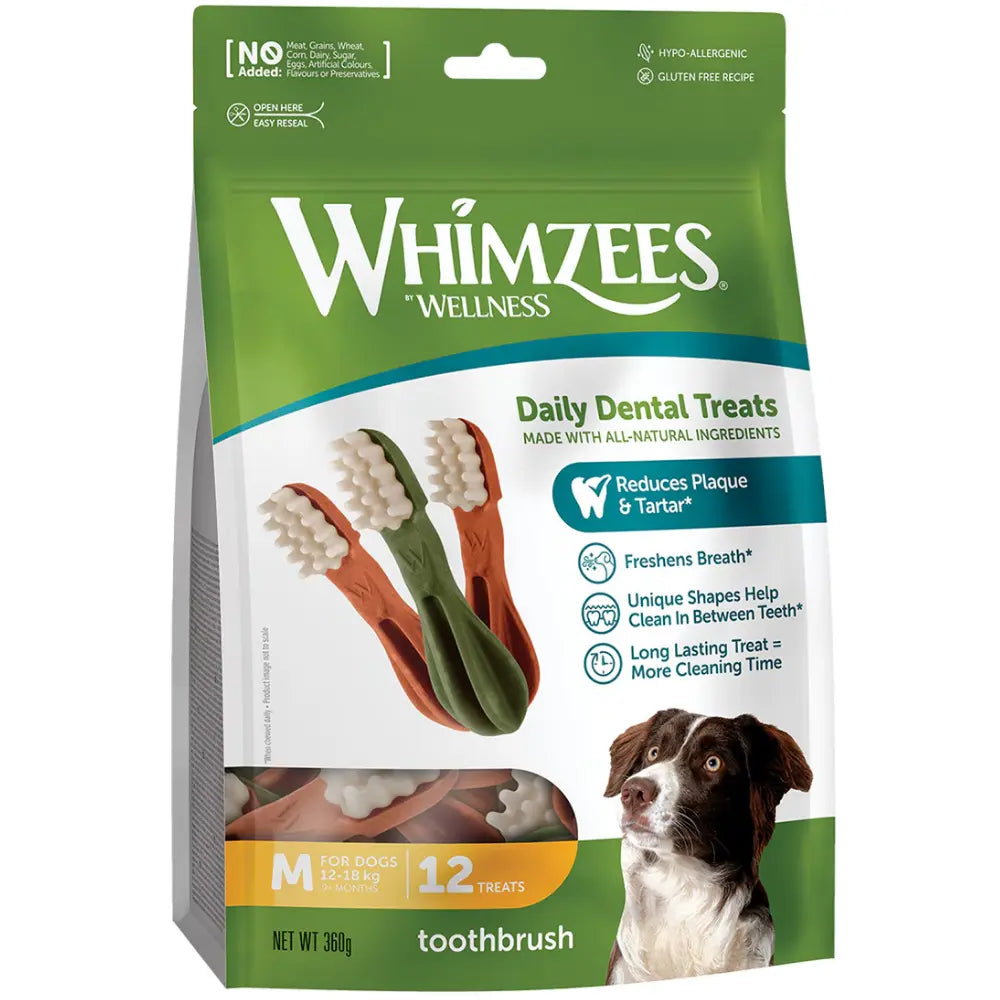 M Whimzees Cepillo Mix Bolsa 360 g WHIMZEES Mascotas-Ávila