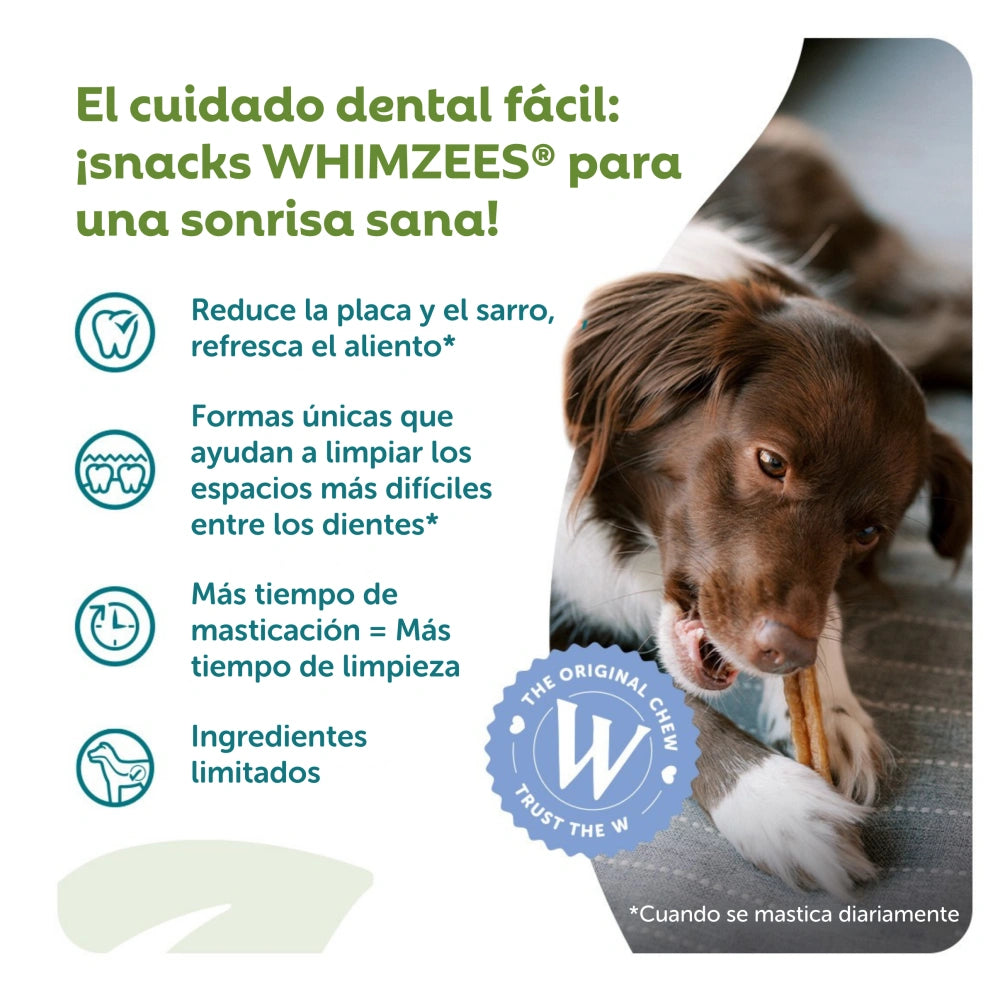 Whimzees Hueso Estrella Snack Dental para Perros Bolsa 420 g WHIMZEES Mascotas-Ávila