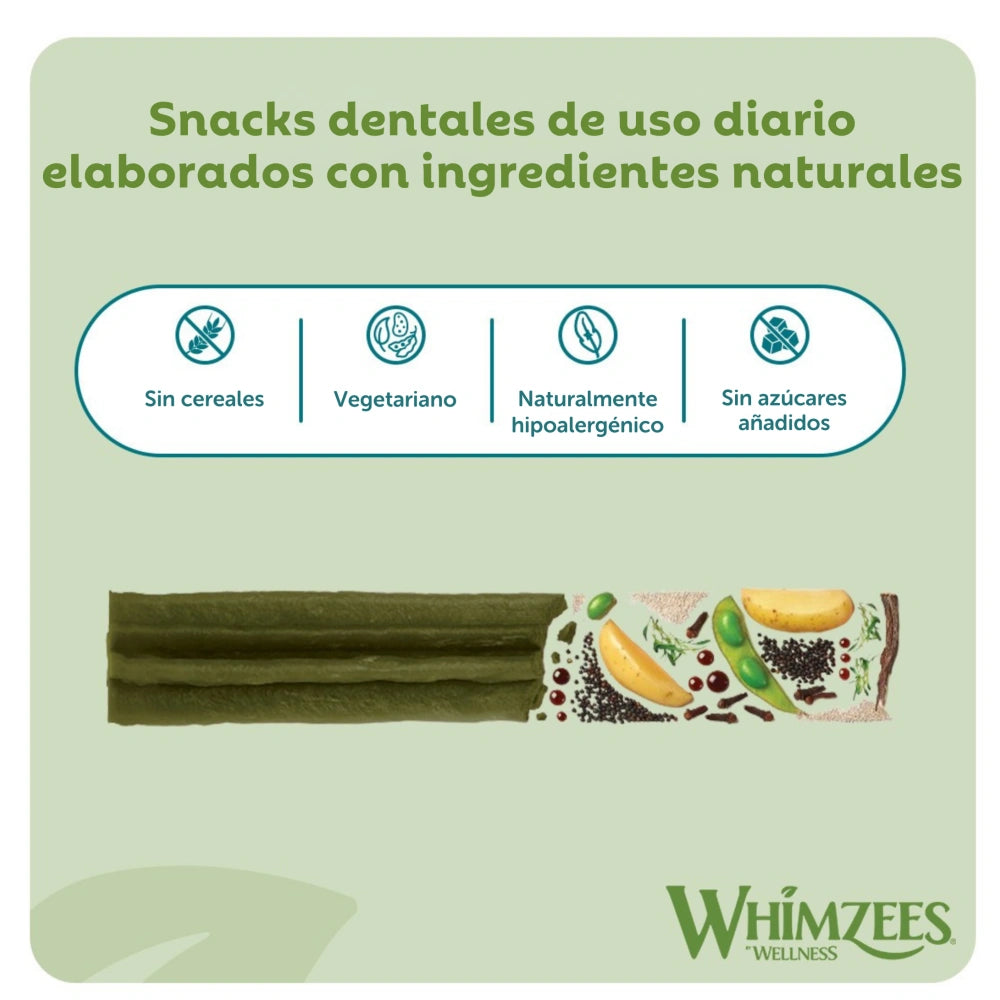 Whimzees Hueso Estrella Snack Dental para Perros Bolsa 420 g WHIMZEES Mascotas-Ávila