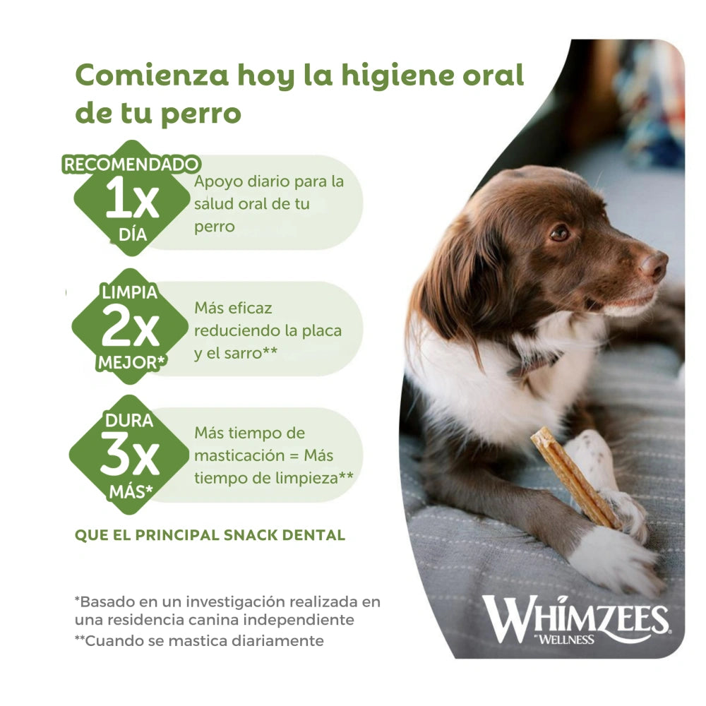 Whimzees Hueso Estrella Snack Dental para Perros Bolsa 420 g WHIMZEES Mascotas-Ávila
