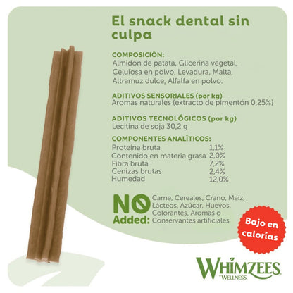 Whimzees Hueso Estrella Snack Dental para Perros Bolsa 420 g WHIMZEES Mascotas-Ávila
