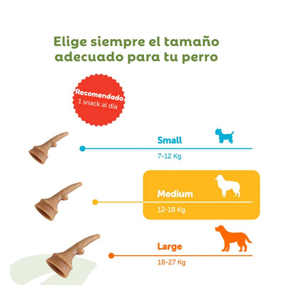 Whimzees Occupy Antler M Bolsa 12 uds WHIMZEES Mascotas-Ávila