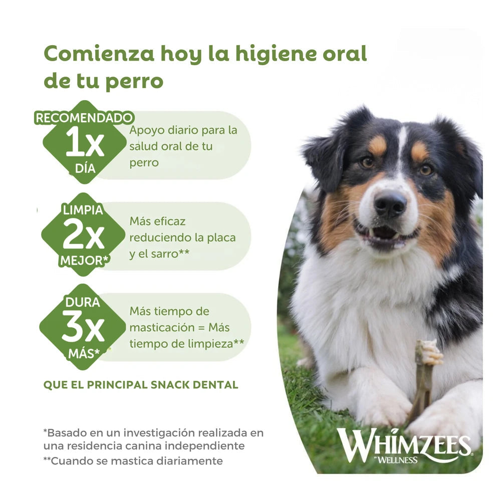 Whimzees Ricebone Snack Dental para Perros WHIMZEES Mascotas-Ávila