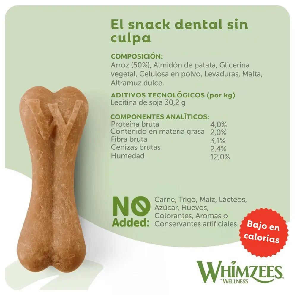 Whimzees Ricebone Snack Dental para Perros WHIMZEES Mascotas-Ávila