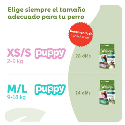 Whimzees Snacks Dentales para Cachorros Puppy Medianos/Grandes - 14 unidades WHIMZEES Mascotas-Ávila