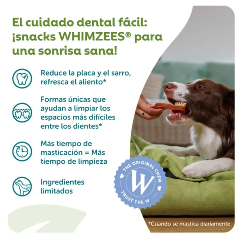 Whimzees Toothbrush Cepillo de Dientes Snack Dental para Perros WHIMZEES Mascotas-Ávila