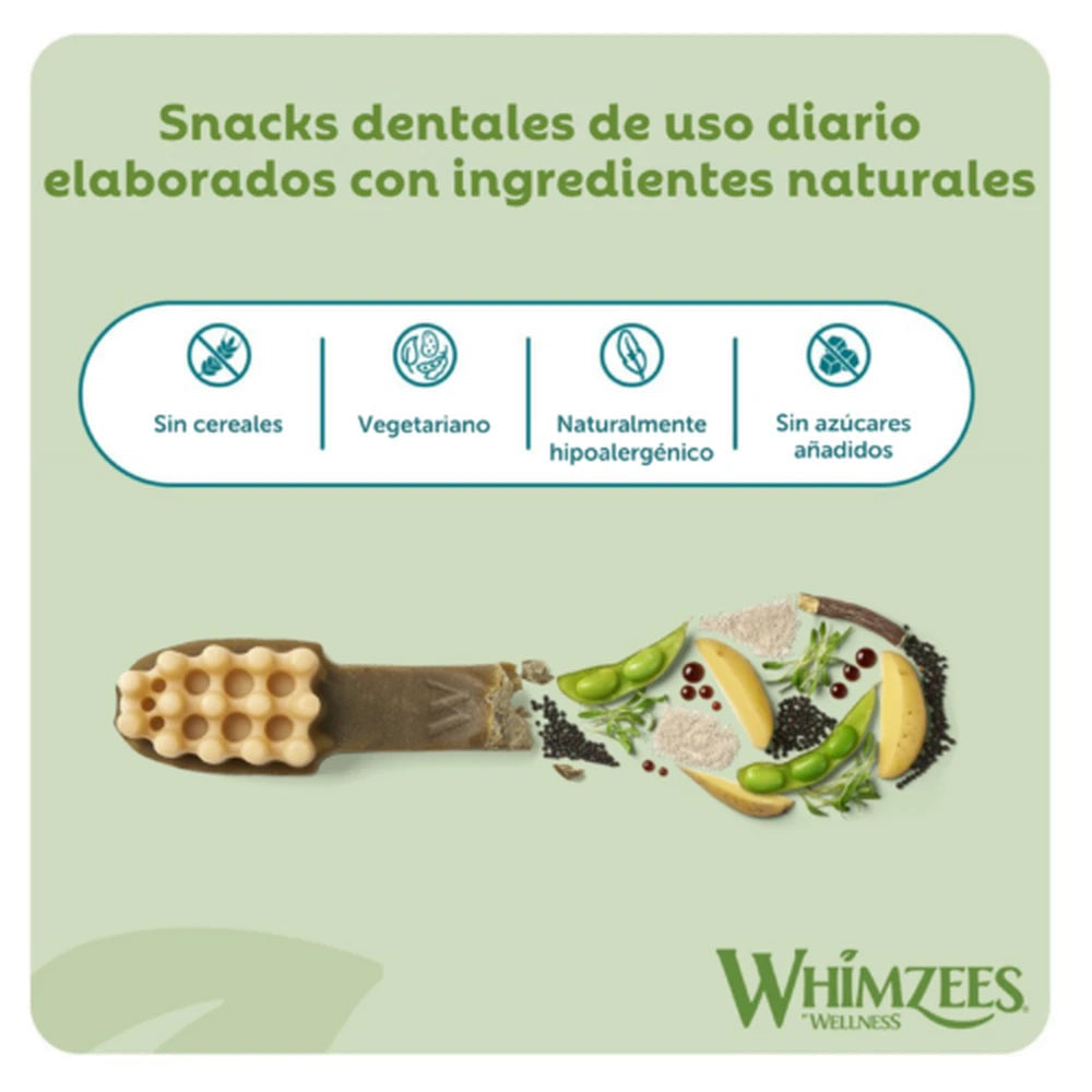 Whimzees Toothbrush Cepillo de Dientes Snack Dental para Perros WHIMZEES Mascotas-Ávila