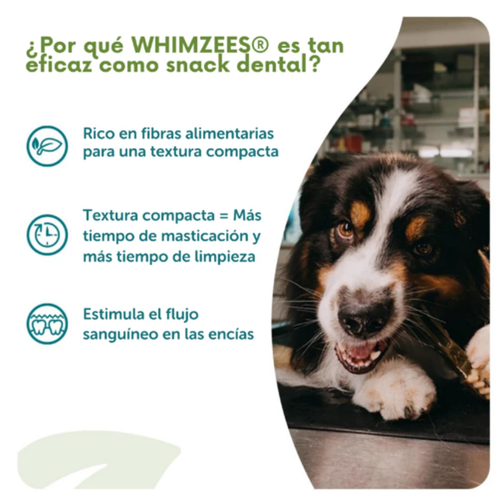 Whimzees Toothbrush Cepillo de Dientes Snack Dental para Perros WHIMZEES Mascotas-Ávila