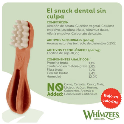 Whimzees Toothbrush Cepillo de Dientes Snack Dental para Perros WHIMZEES Mascotas-Ávila