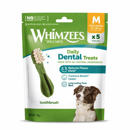 Whimzees Toothbrush Cepillo de Dientes Snack Dental para Perros WHIMZEES Mascotas-Ávila