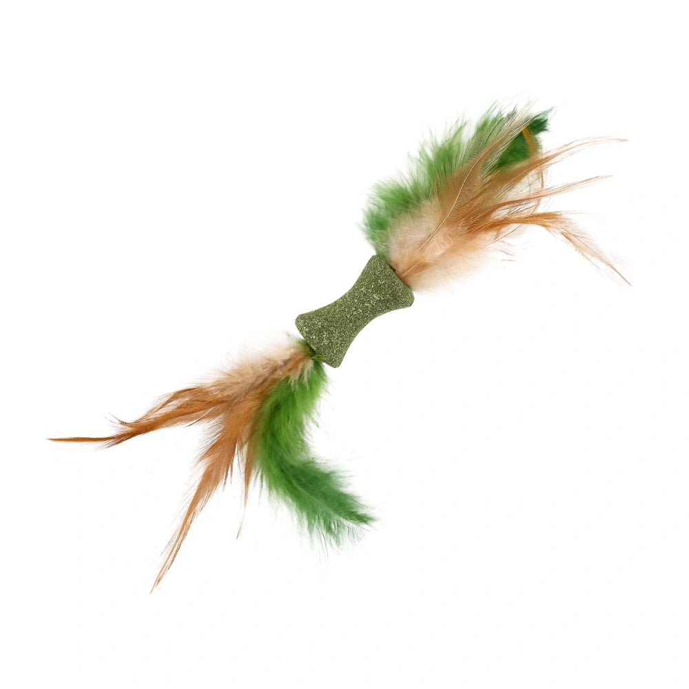 Wouapy Bobina de Doble Pluma Juguete con Catnip para Gatos WOUAPY Mascotas-Ávila