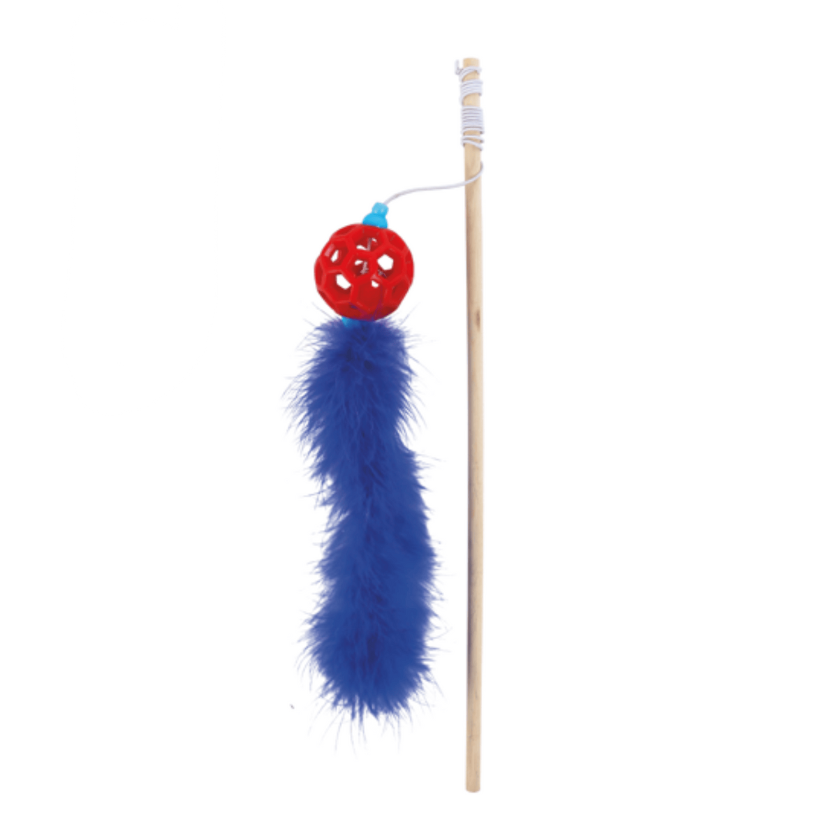Wouapy Caña de Pescar con Bola TPR y Boa Juguete para Gatos WOUAPY Mascotas-Ávila