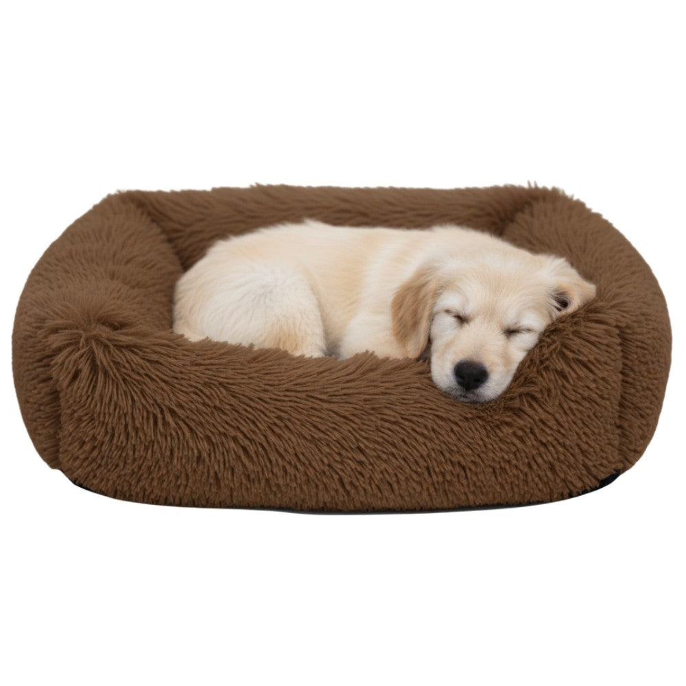 87x62x19cm / Marrón Yagu Cuna Beti Rectangular Suave Relax para Perros YAGU Mascotas-Ávila
