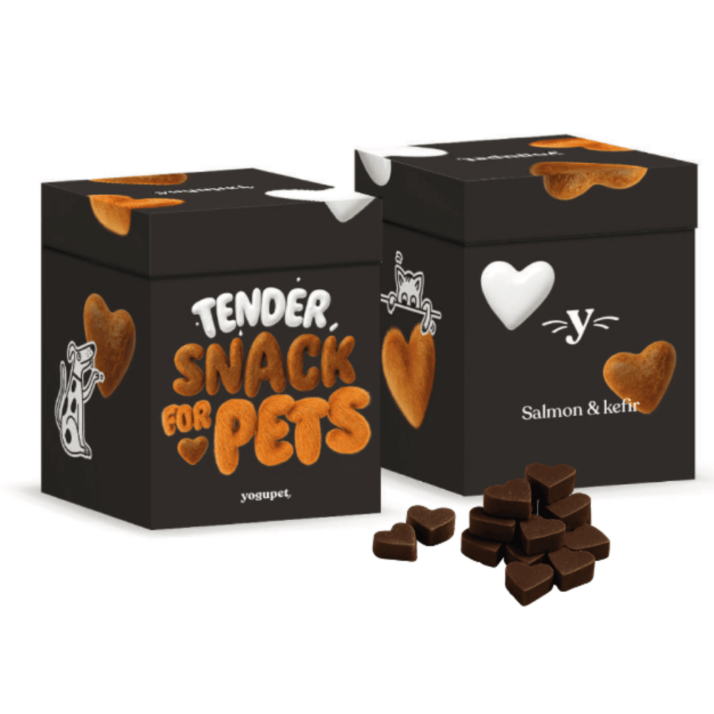 Yogupet Navidad Black Box Snacks Semihúmedos con Salmón y Kéfir para Perros y Gatos YOGUPET Mascotas-Ávila
