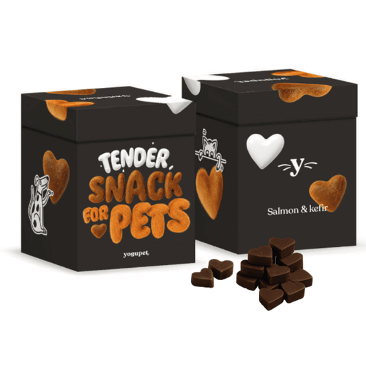 Yogupet Navidad Black Box Snacks Semihúmedos con Salmón y Kéfir para Perros y Gatos YOGUPET Mascotas-Ávila