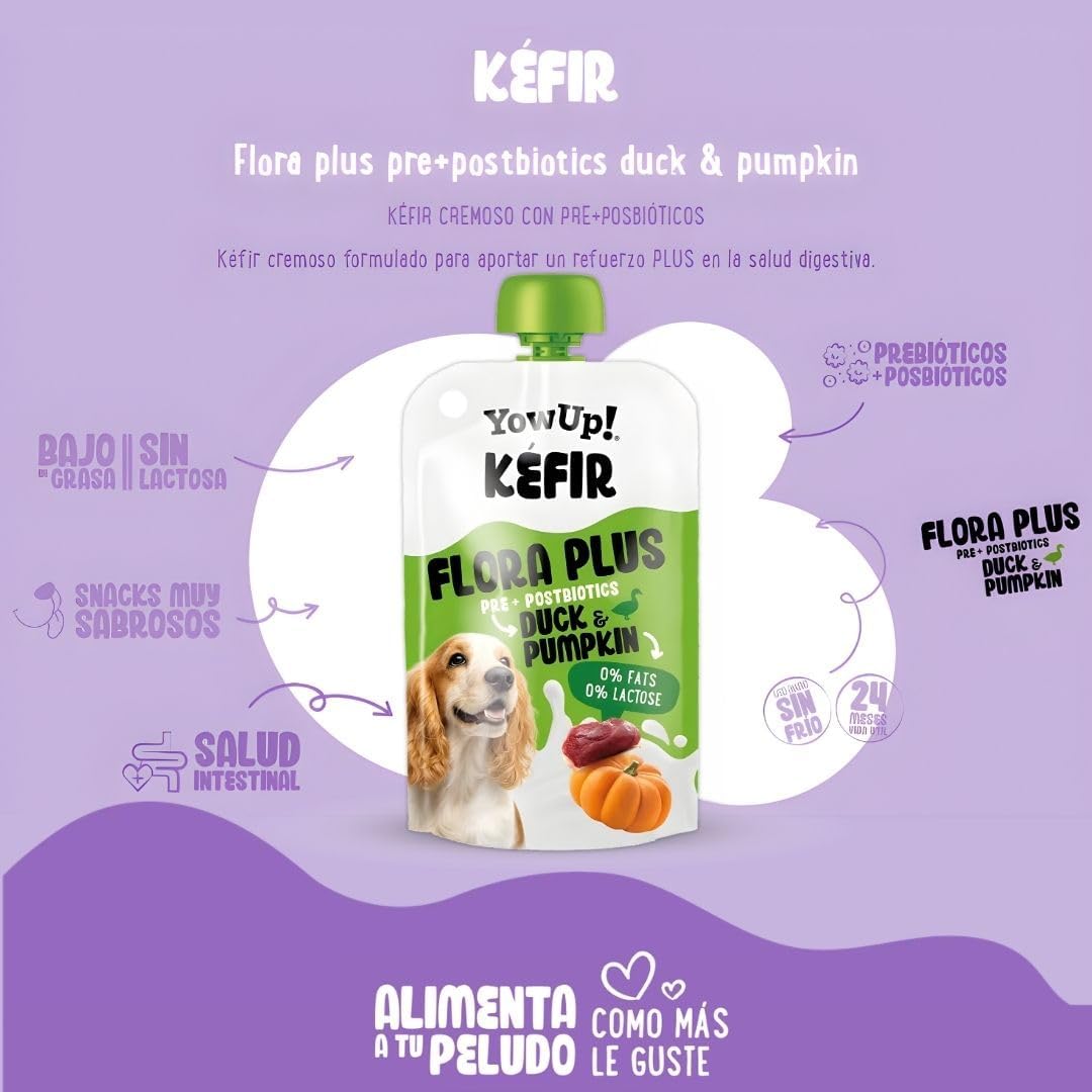YowUp Flora Plus Kéfir con Pato y Calabaza para Perros 115 g YOWUP Mascotas-Ávila