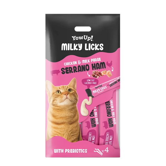 YowUp Milky Licks Jamón Serrano Snack Líquido para Gatos YOWUP Mascotas-Ávila