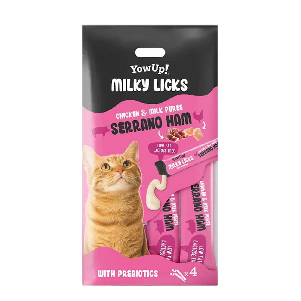 YowUp Milky Licks Jamón Serrano Snack Líquido para Gatos YOWUP Mascotas-Ávila