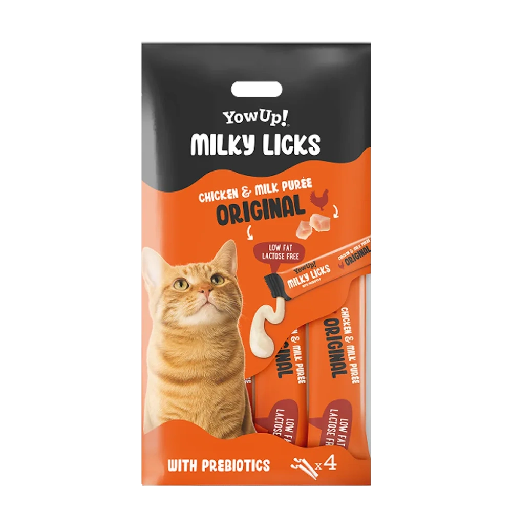 YowUp Milky Licks Pollo y Gambas Snack Líquido para Gatos YOWUP Mascotas-Ávila