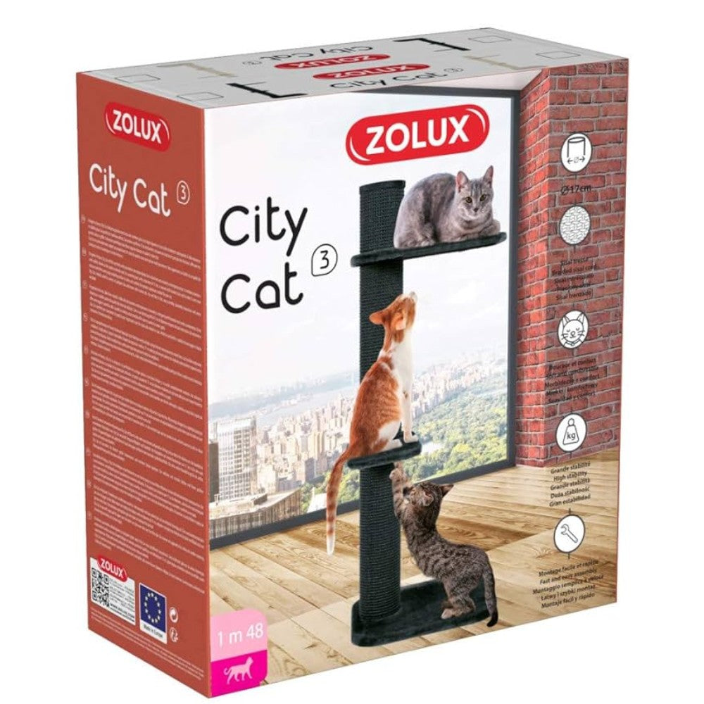 Zolux Árbol Rascador City Cat 2 y 3 Poste para Gatos ZOLUX Mascotas-Ávila