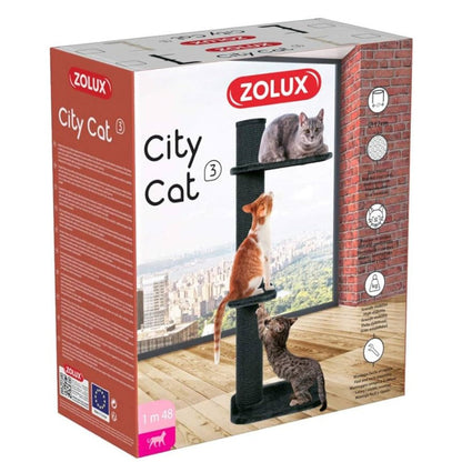 3 gatos / Gris Zolux Árbol Rascador City Cat 2 y 3 Poste para Gatos ZOLUX Mascotas-Ávila