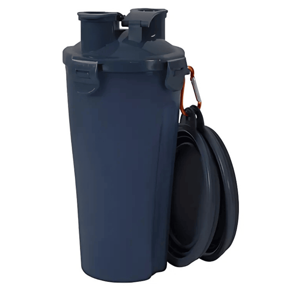 Azul Zolux Botella Bivouak 2 en 1 Agua y Comida para Perros y Gatos ZOLUX Mascotas-Ávila
