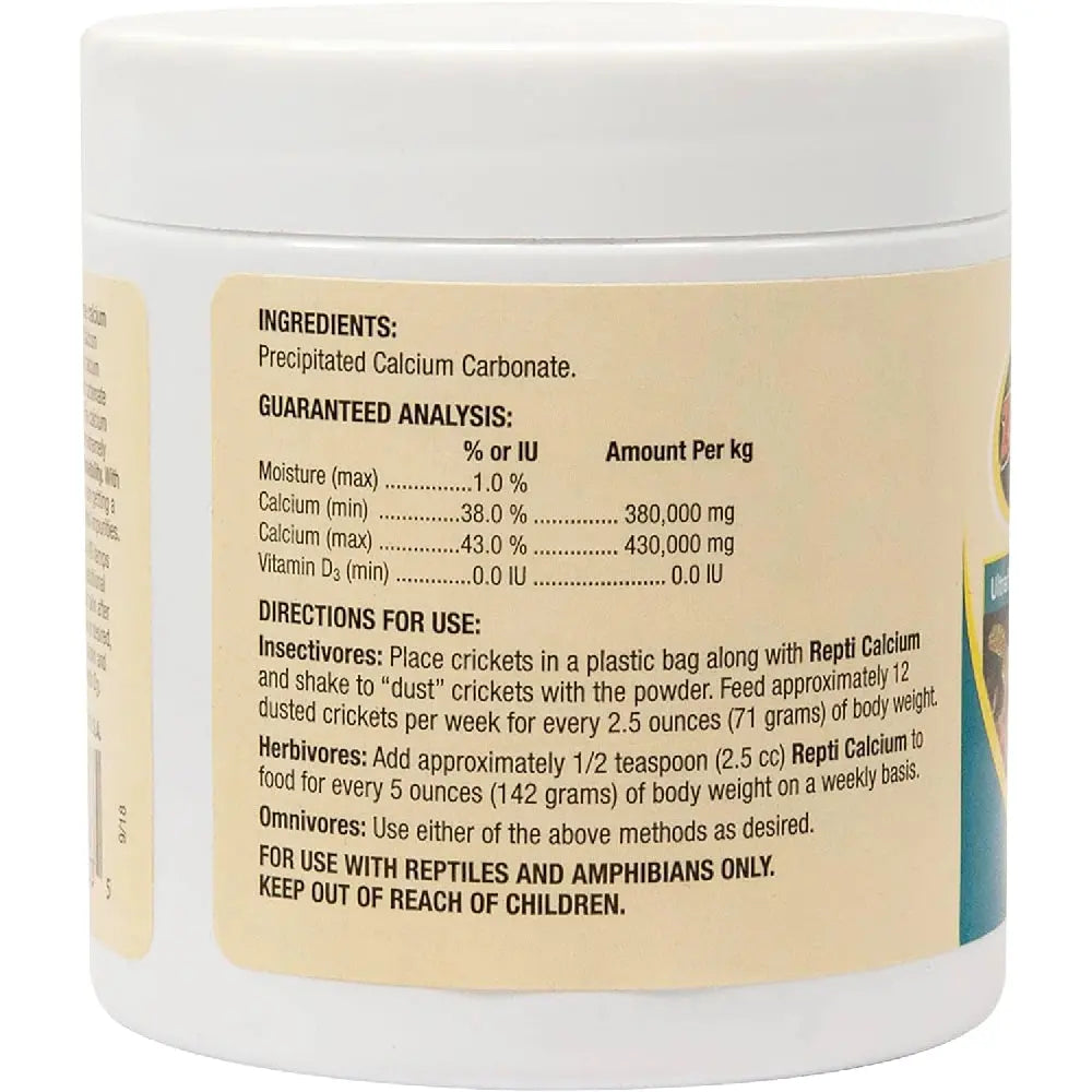 Zoo Med Repti Calcium sin D3 para Reptiles 85g NAYECO Mascotas-Ávila