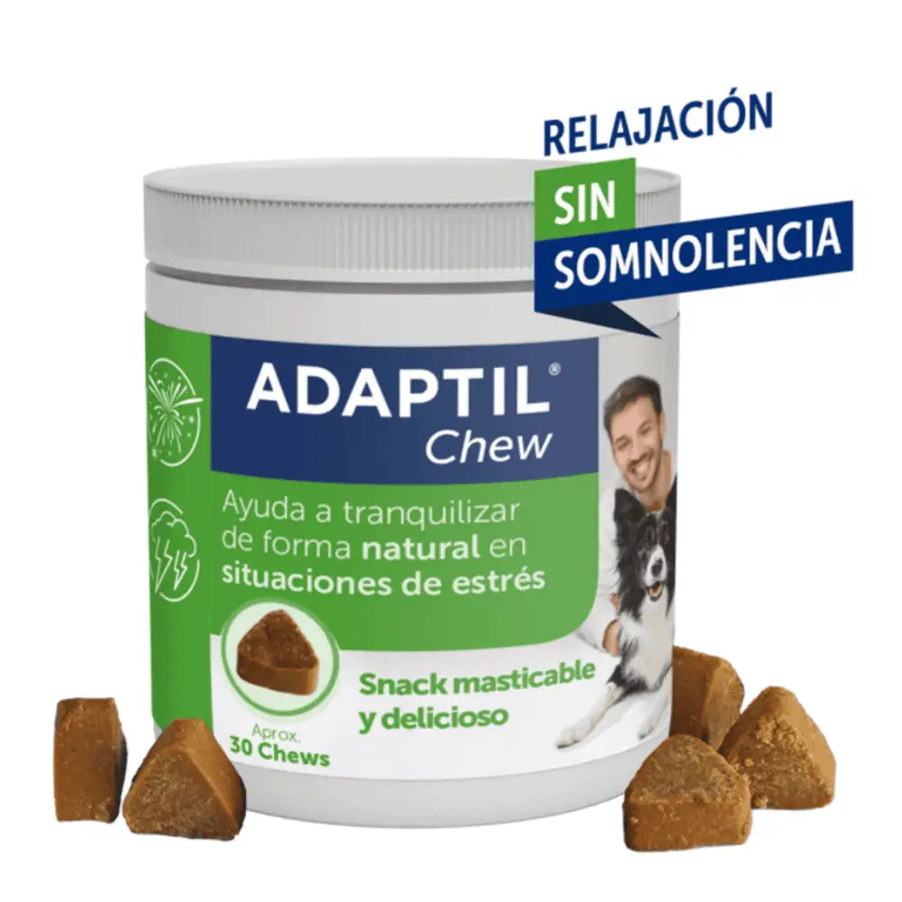 Adaptil Chews 30 Comprimidos Masticables Antiestrés y Relajante para Perros ADAPTIL