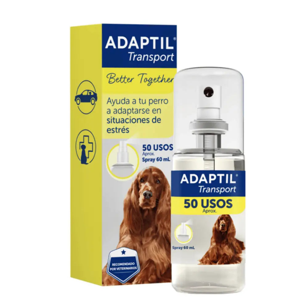 Adaptil Transport Spray Antiestrés para Perros 60 ml - Viajes, Transporte, Veterinario ADAPTIL