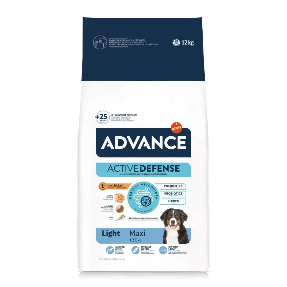 Advance Adult Maxi Light Pienso con Pollo y Arroz para Perros ADVANCE